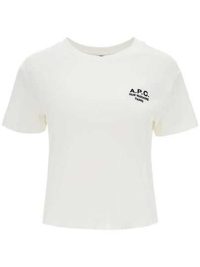 Boxy Rue Madame Short Sleeve T-Shirt White - A.P.C. - BALAAN 2