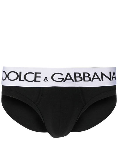 23 fw Black Cotton Logo Briefs M3D03JONN97N0000 B0480428739 - DOLCE&GABBANA - BALAAN 2