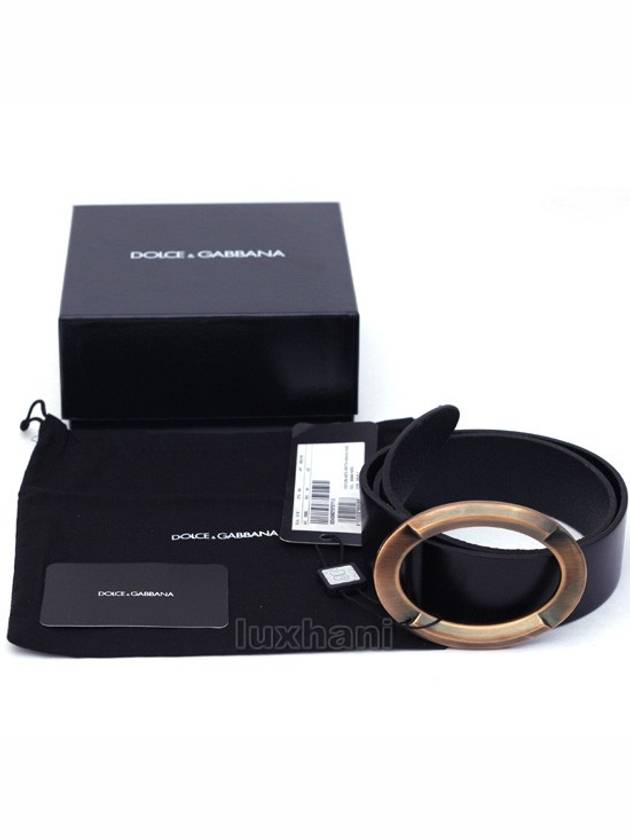 Leather Belt Black - DOLCE&GABBANA - BALAAN 8