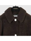 Ines Marechal long shearling coat DIDEROT MARRON INC003br - INES & MARECHAL - BALAAN 4