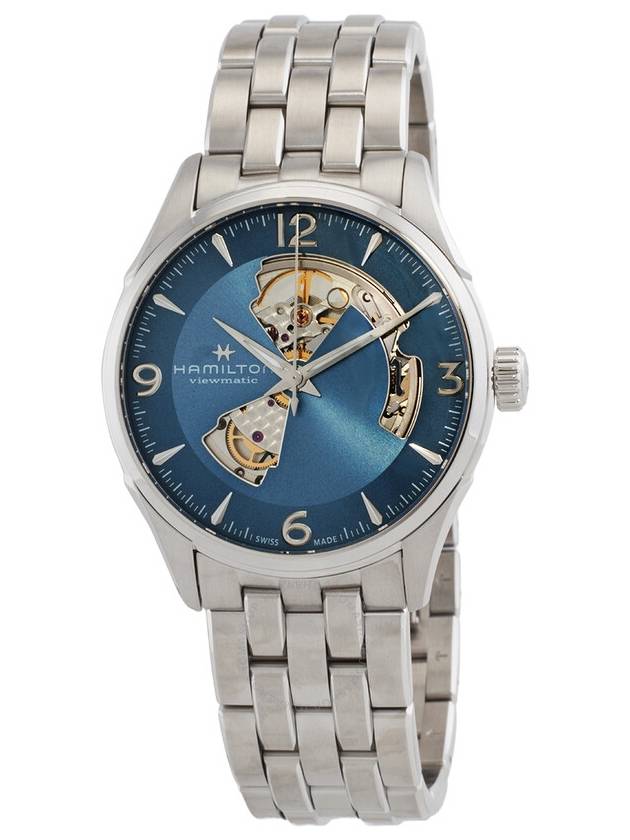 Jazzmaster Open Heart Metal Watch Blue - HAMILTON - BALAAN 2