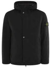 Techno Fabric Hooded Jacket Black - STONE ISLAND - BALAAN 2