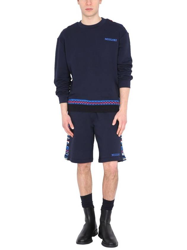 Missoni Embroidered Logo And Jacquard Insert Bermuda - MISSONI - BALAAN 2