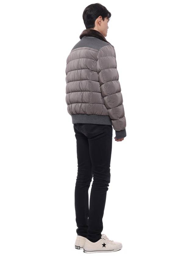 Viani Casual Fur Collar Down Jacket Grey - MOORER - BALAAN 7