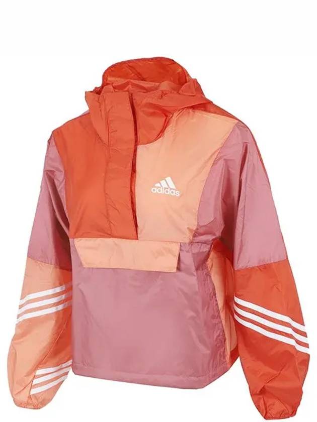 Logo Anorak Windbreaker Pink - ADIDAS - BALAAN 3