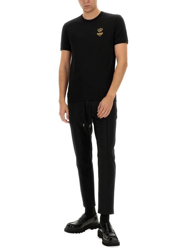 Embroidered T-Shirt G8PV1Z G7WUQN0000 B0011010164 - DOLCE&GABBANA - BALAAN 3