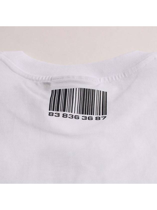 Barcode Printing Short Sleeve T Shirt White - VETEMENTS - BALAAN 5