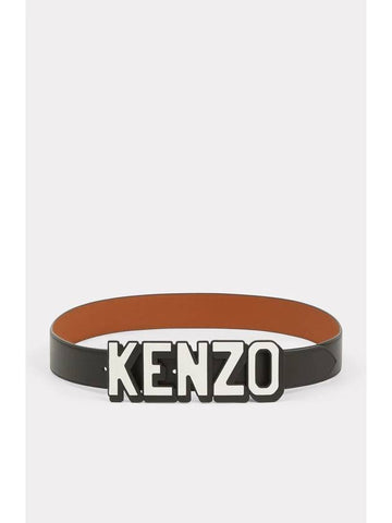 Paris Wide Reversible Leather Belt - KENZO - BALAAN.