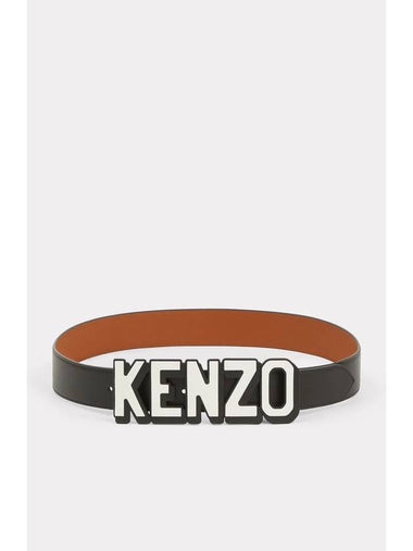 Paris Wide Reversible Leather Belt - KENZO - BALAAN 1