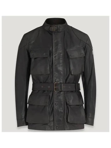 TRIALMASTER Antique Black Ladder Jacket - BELSTAFF - BALAAN 1