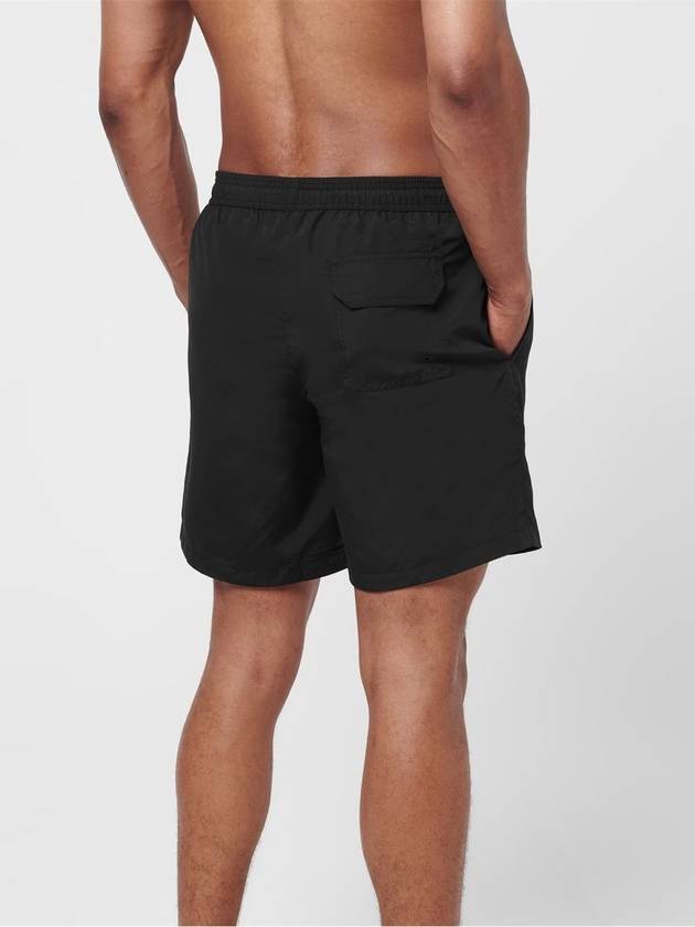 Logo Patch Nylon Swim Shorts Black - HERON PRESTON - BALAAN 4