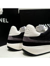 Women s Sneakers Suede Calfskin CC Logo Shoes Black - CHANEL - BALAAN 7