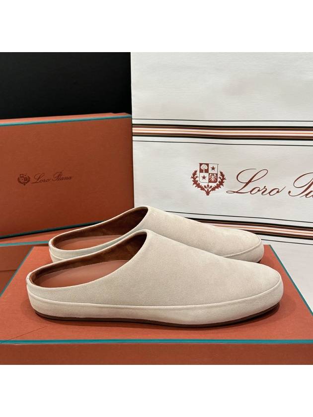 Tomori Suede Slippers Classic Beige - LORO PIANA - BALAAN 6