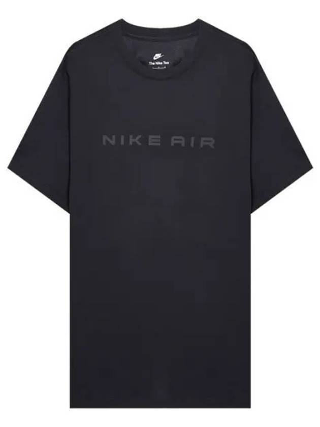 Sportswear Air 2 Logo Print Cotton Short Sleeve T-Shirt Black - NIKE - BALAAN 1