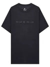 Sportswear Air 2 Logo Print Cotton Short Sleeve T-Shirt Black - NIKE - BALAAN 1