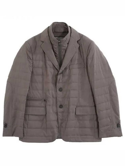 Beige Gray Identity Quilted Jacket C09JAIA01 Beige 271085 - CORNELIANI - BALAAN 1