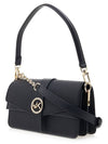 Greenwich Saffiano Medium Shoulder Bag Black - MICHAEL KORS - BALAAN 3