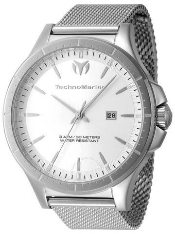 Technomarine MoonSun Date Quartz Silver Dial Men's Watch TM-822002 - TECHNOMARINE - BALAAN 1