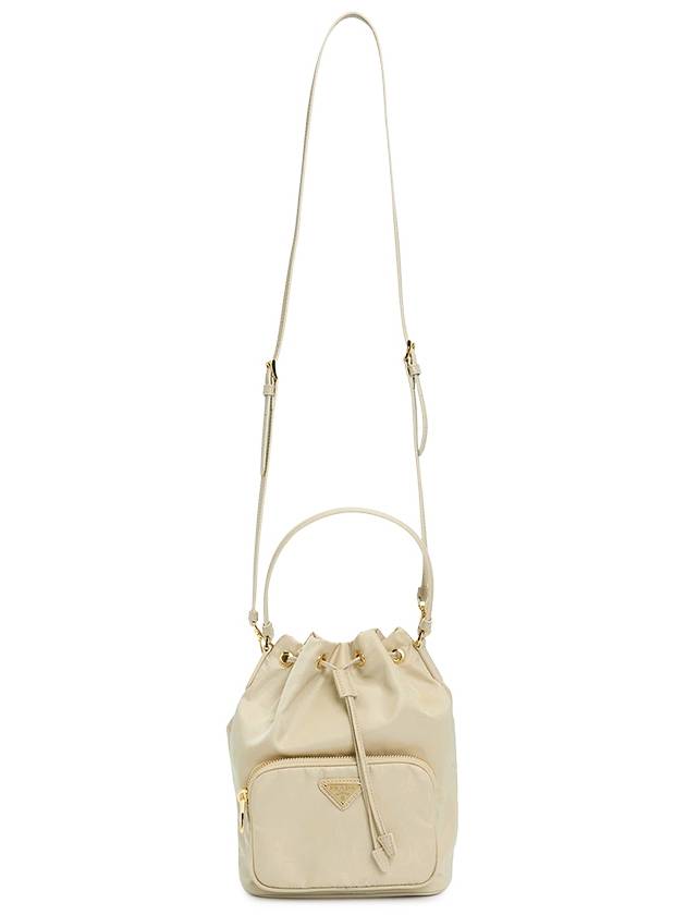 Duet Re-Nylon Bucket Bag Desert Beige - PRADA - BALAAN 8