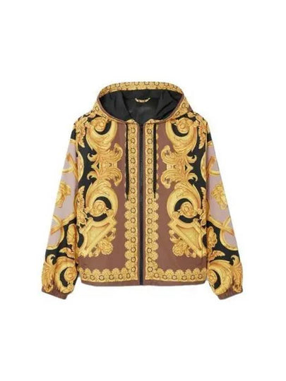 Men's Baroque Windbreaker Jacket Yellow - VERSACE - BALAAN 2