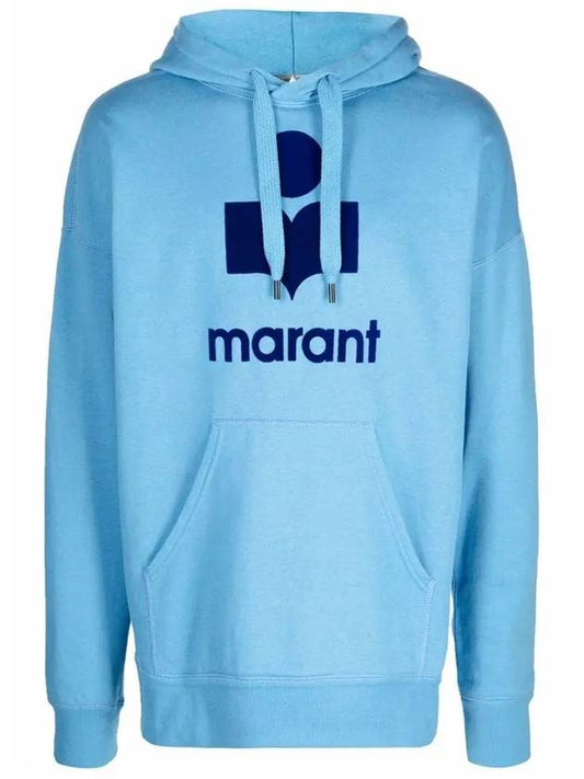 Miley Logo Brushed Hood Blue - ISABEL MARANT - BALAAN.