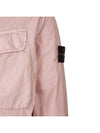 Garment-dyed crinkle wrap jacket lavender 771540723 V0086 - STONE ISLAND - BALAAN 4