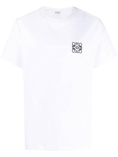 Anagram Crew Neck Cotton Short Sleeve T Shirt White - LOEWE - BALAAN 2