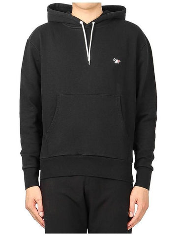 AU00307KM0001 BLACK Unisex tricolor fox hooded sweatshirt - MAISON KITSUNE - BALAAN 1