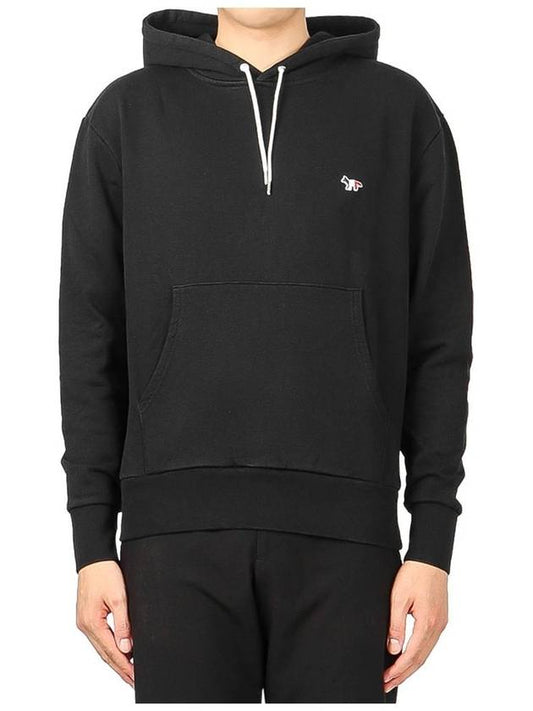 AU00307KM0001 BLACK Unisex tricolor fox hooded sweatshirt - MAISON KITSUNE - BALAAN 1