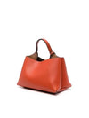 Logo Charm Leather Micro Tote Bag Orange - TOD'S - BALAAN 4