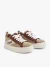 Lauren Leather Converse Low Top Sneakers Brown - CHLOE - BALAAN 4