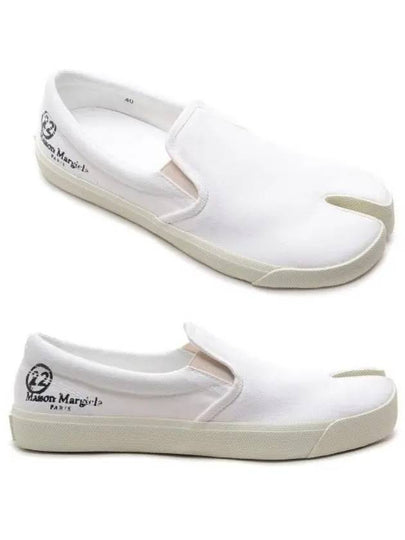 Men's Logo Stitch Tabi Slip-On White - MAISON MARGIELA - BALAAN 2