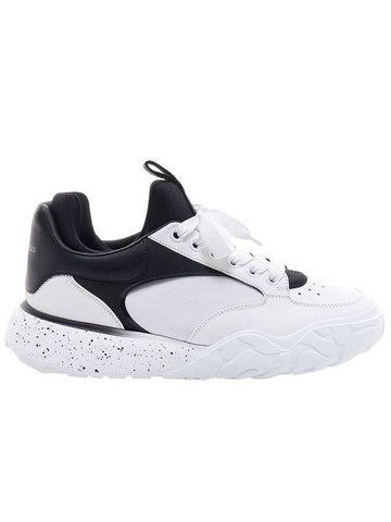 Court Tech Low Top Sneakers White Black - ALEXANDER MCQUEEN - BALAAN 1