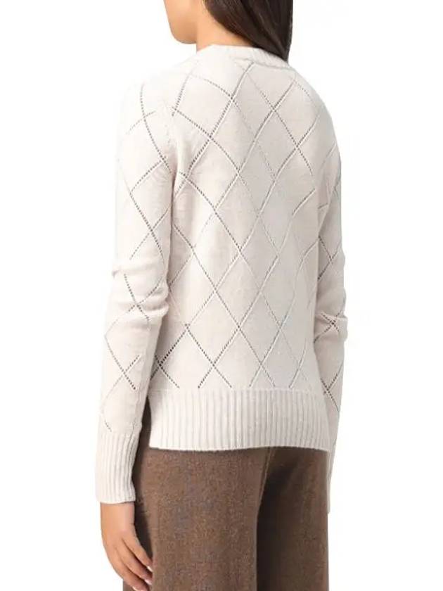 Brunate Wool Cashmere Knit Top Ivory - MAX MARA - BALAAN 3