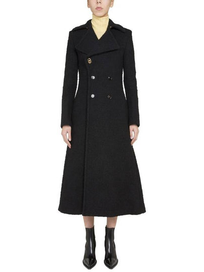 Breasted Double Coat Black - BOTTEGA VENETA - BALAAN 2