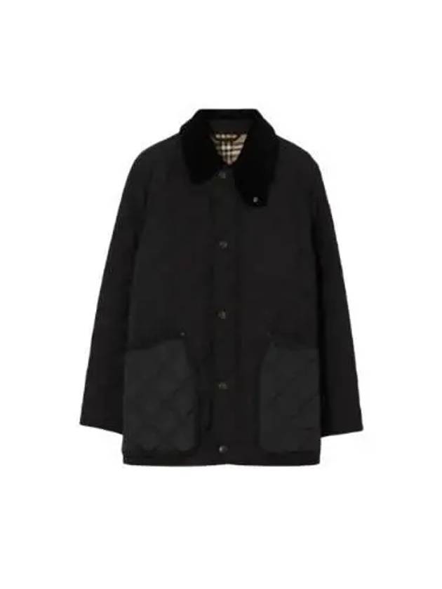 Quilted Thermoregulated Barn Jacket Black - BURBERRY - BALAAN 2