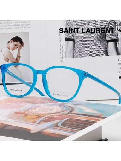 Glasses frame SL38 VL3 translucent horn rim blue - SAINT LAURENT - BALAAN 2