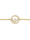 FF Logo Chain Bracelet Gold - FENDI - BALAAN 4