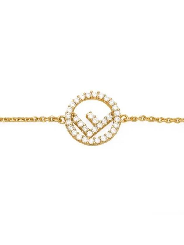 FF Logo Chain Bracelet Gold - FENDI - BALAAN 4