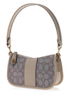 Women's Swinger Signature Jacquard Shoulder Bag CD697 STONE IVORY - COACH - BALAAN 2