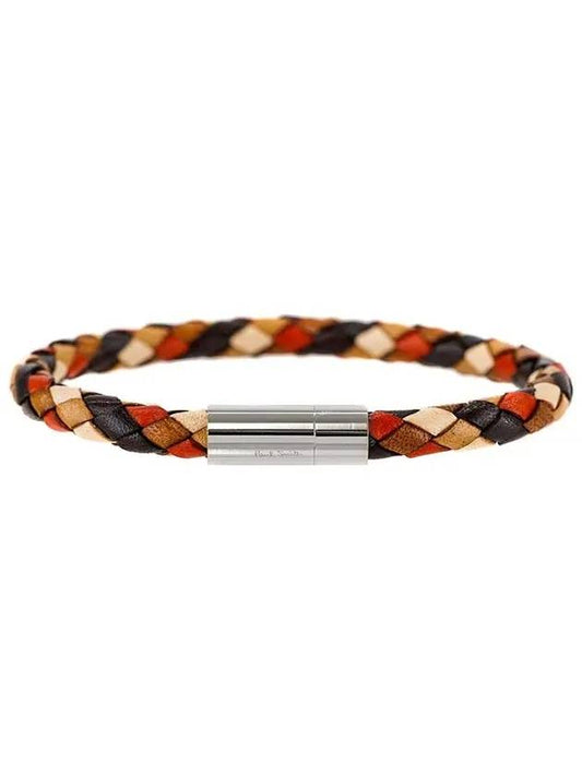 Woven Leather Bracelet Multicolor - PAUL SMITH - BALAAN.