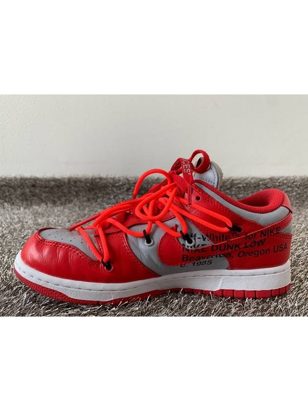 X Off White Dunk Low University Red 6 5 255 - NIKE - BALAAN 7