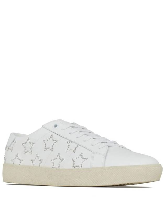 Court Classic SL06 California Smooth Leather Low Top Sneakers White - SAINT LAURENT - BALAAN 3