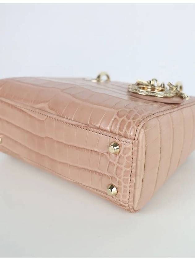 Lady Bag Mini Crocodile Pink M0505OAQY47EU - DIOR - BALAAN 8