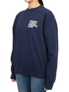 Logo Graphic Print Sweatshirt Navy - SPORTY & RICH - BALAAN 3