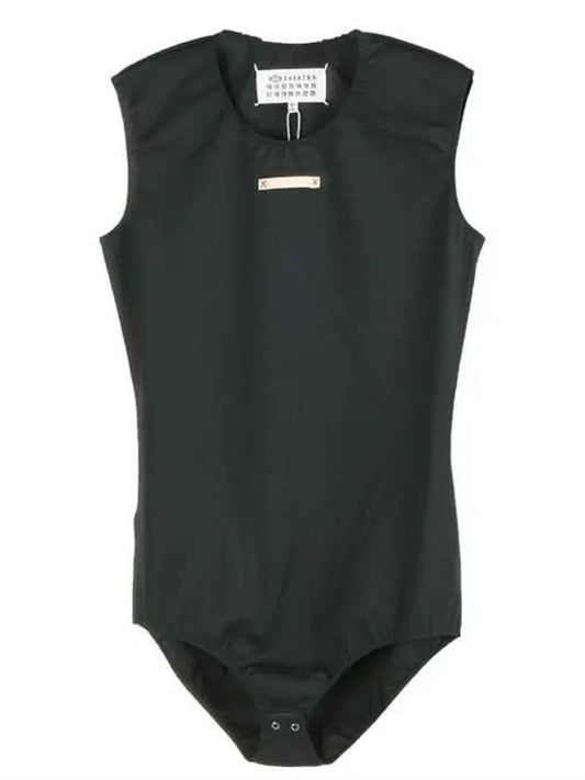 Stitched sleeveless bodysuit green - MAISON MARGIELA - BALAAN 2