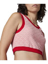 Cropped Monogram Tank Top IB2041 Pink WOMENS - ADIDAS - BALAAN 6