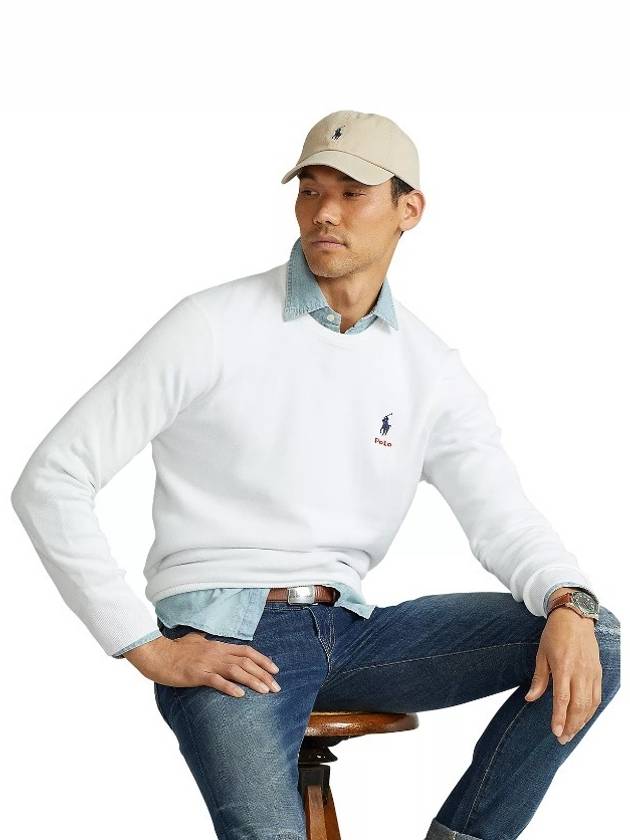 Cotton crewneck sweater white - POLO RALPH LAUREN - BALAAN 1