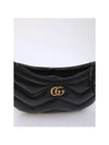 Marmont Small Leather Shoulder Bag Black - GUCCI - BALAAN 5