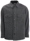 Gervon Check Virgin Wool Long Sleeve Shirt Anthracite - ISABEL MARANT - BALAAN 2